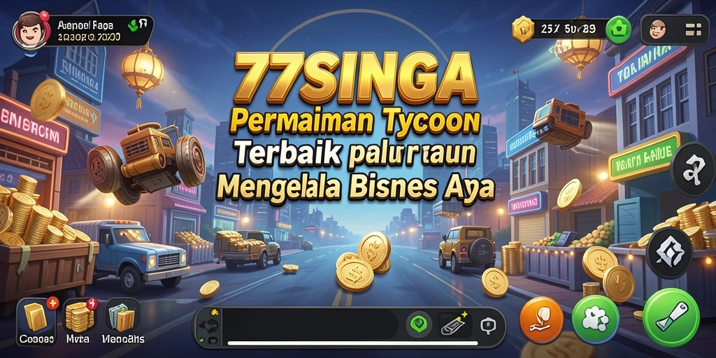 Screenshot 77SINGA menampilkan gameplay seru dan strategis.
