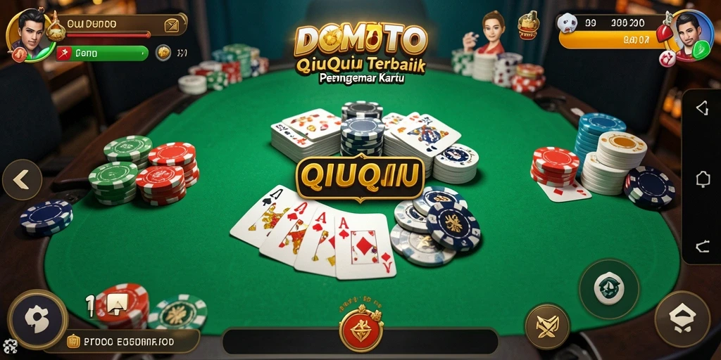 Tampilan gameplay seru dari DOMTOTO di QiuQiu.