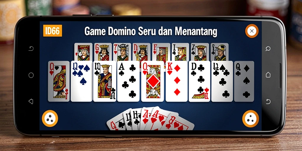 Tampilan menarik dari gameplay <strong>ID66</strong> menunjukkan keseruan bermain Domino.