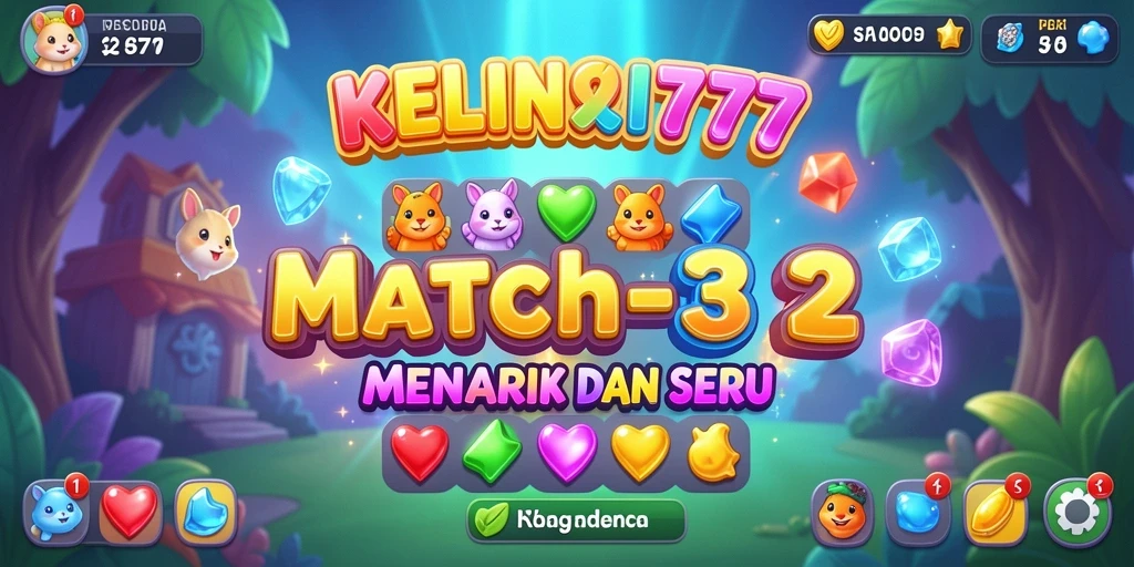 Gameplay seru KELINCI777 dengan kelinci lucu yang mencocokkan.