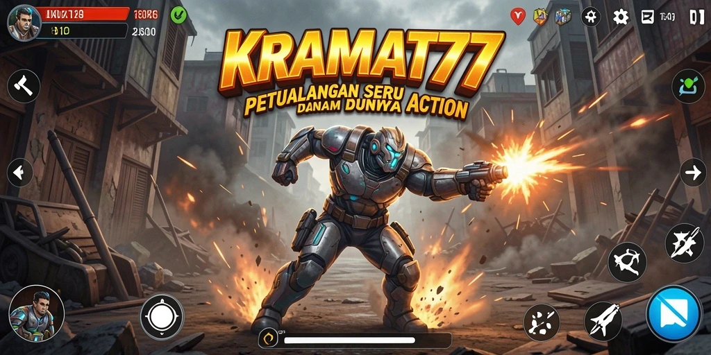 Tampilan gameplay KRAMAT77 yang penuh aksi seru.