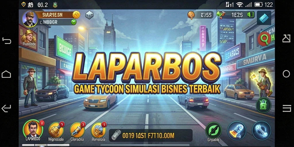 Tampilan layar permainan LAPARBOS dengan grafis yang menawan.