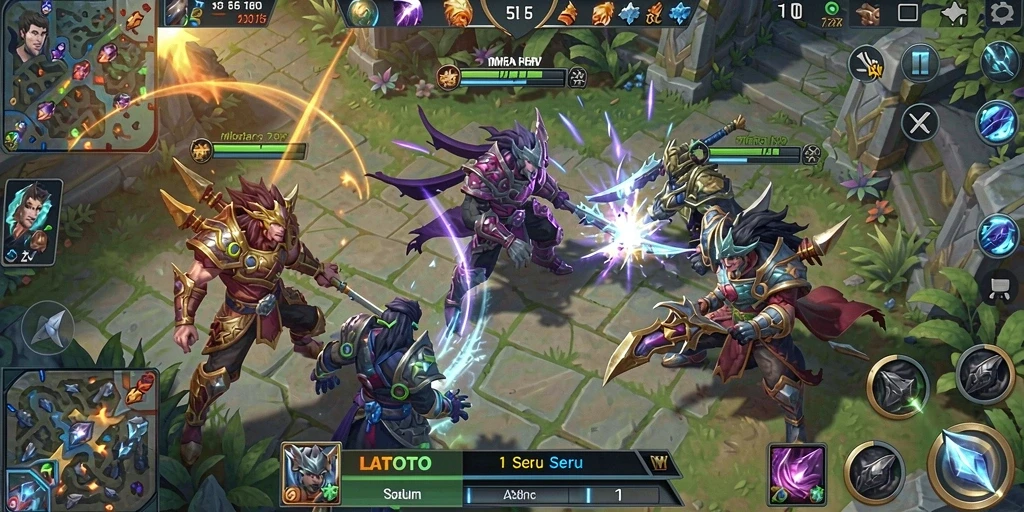 Tampilan menarik dari gameplay LATOTO yang penuh aksi.