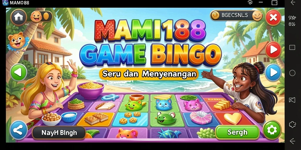 Tampilan gameplay Bingo yang mengasyikkan dan interaktif.