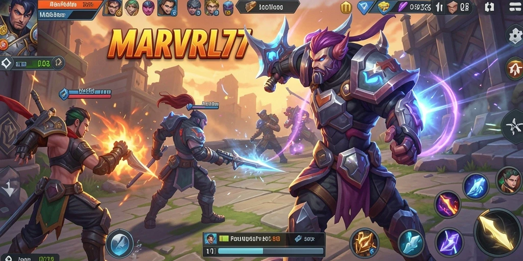 Tampilan seru dari pertempuran tim di <strong>MARVRL77</strong>