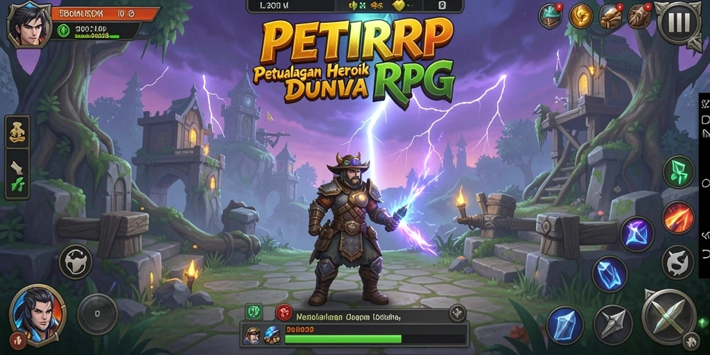 Tampilan utama gameplay PETIRRP dengan aksi seru dan karakter menarik.