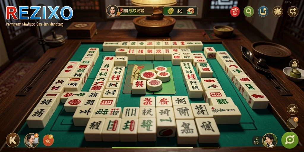 Tampilan gameplay menarik dan penuh strategi dalam REZIXO.