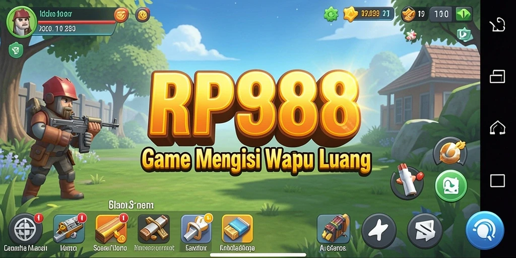 Screenshot utama RP888 menampilkan gameplay menarik dan interaktif.