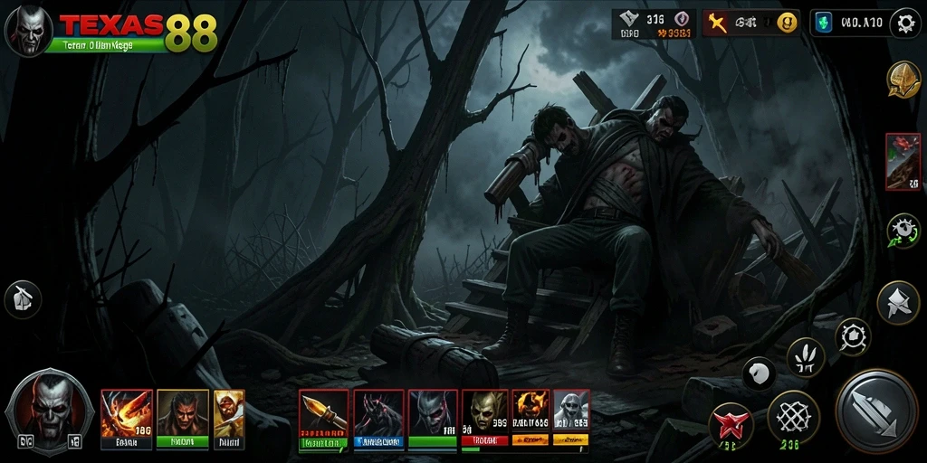 Gameplay TEXAS88 dengan suasana Horror yang mencekam.